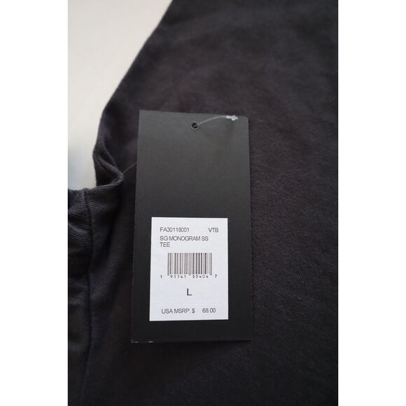 Spiritual Gangster FA30118001 Men's Sz L Vintage Black SG Monogram S/S T-Shirt - Picture 4 of 7